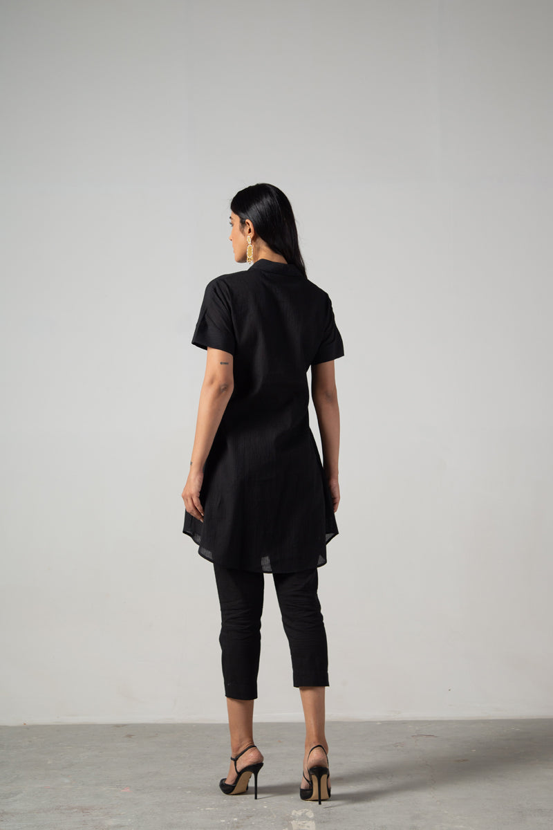 Black top with patch pocket
