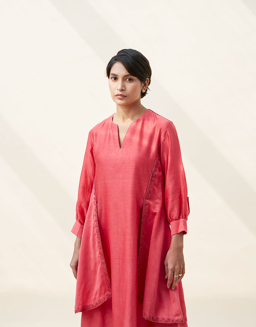 Chanderi Dori Embroidery Dress
