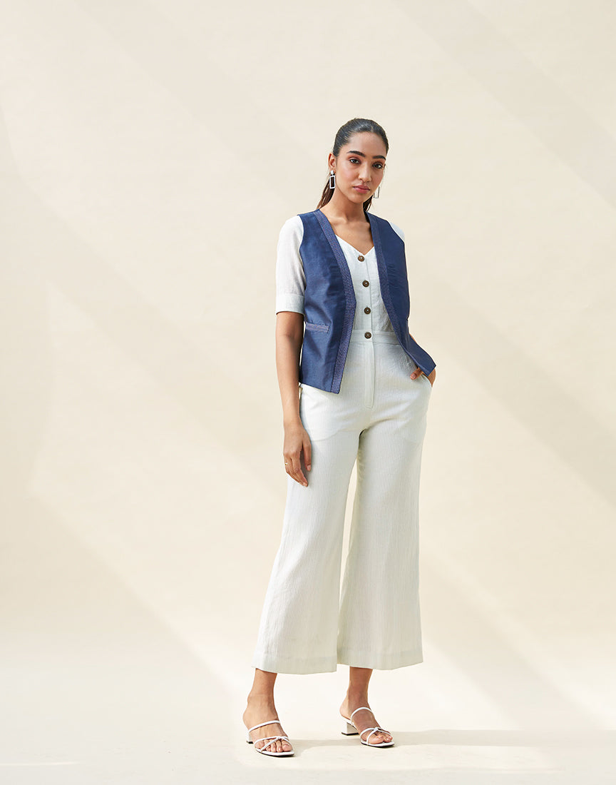 Chanderi Jacket & Jump Suite Co-Ords
