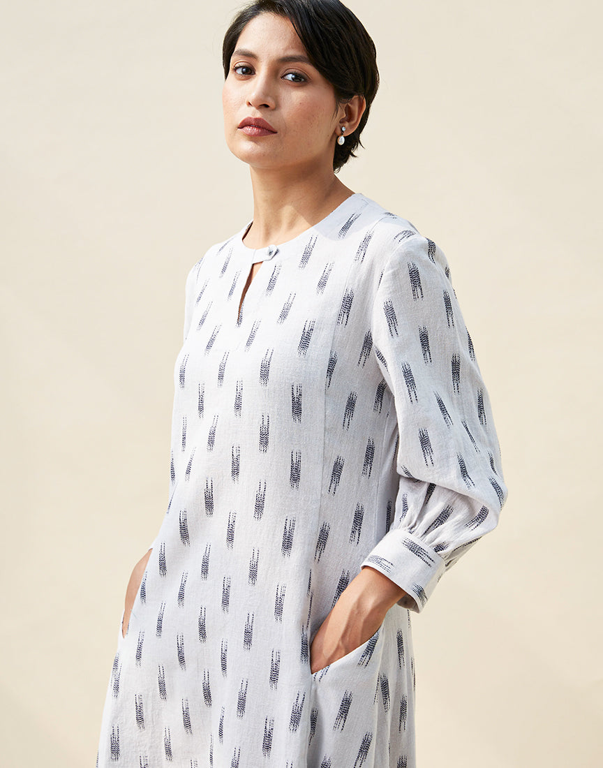 Grey Khadi Dress