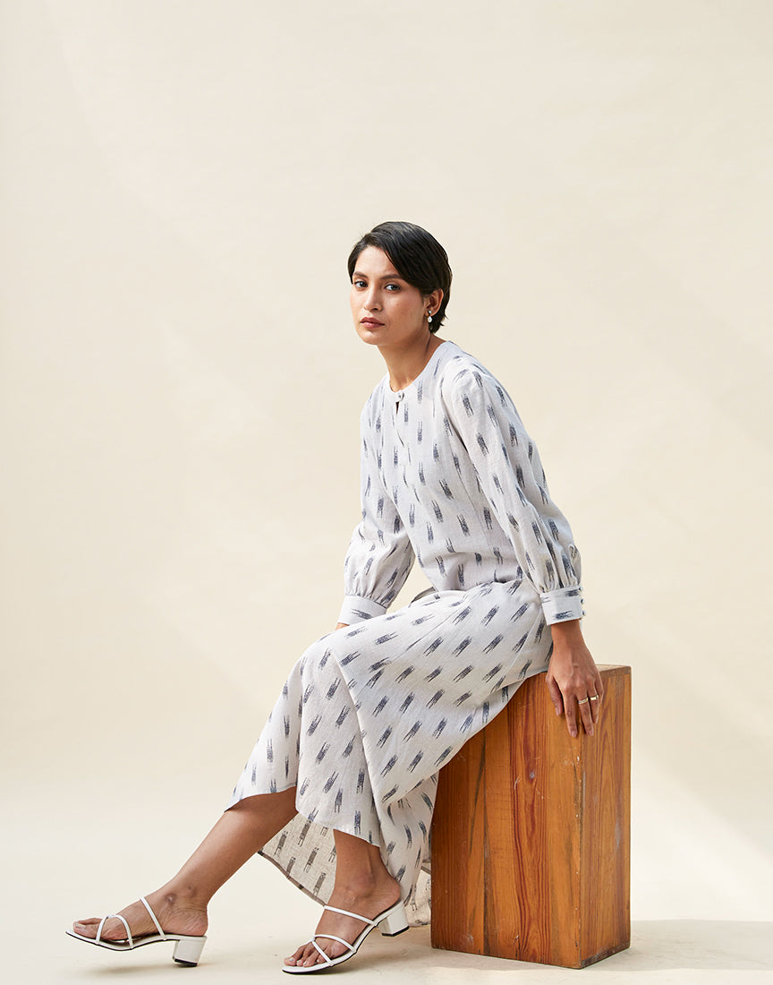 Grey Khadi Dress