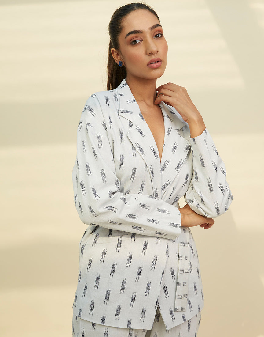 Grey Textured Jacket