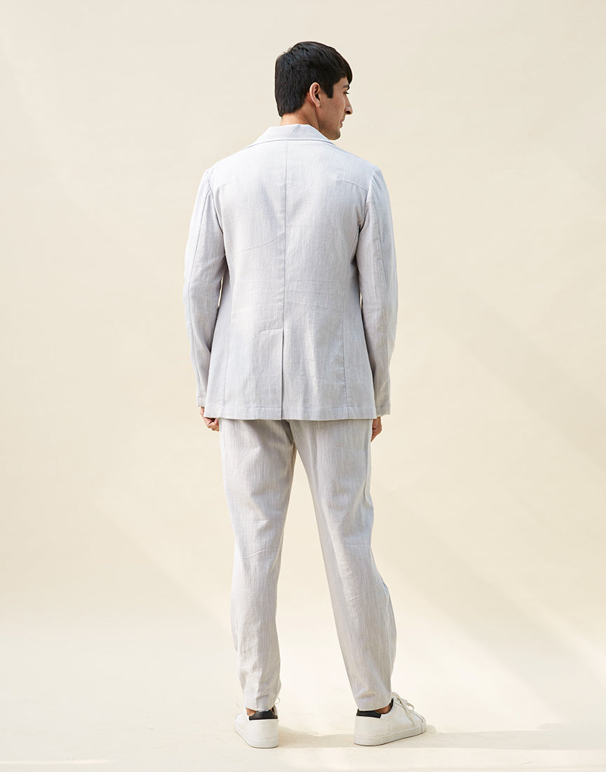 Grey Khadi Shacket Co-ords